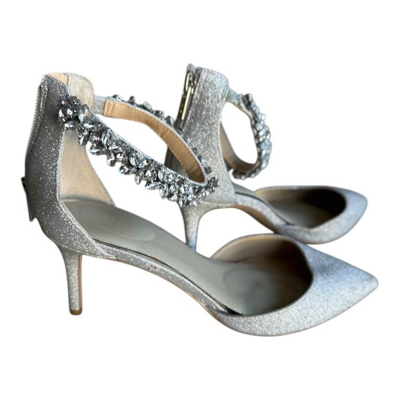 Jewel Badgley MIschka Sparkly Bedazzled Heels - Picture 3 of 9